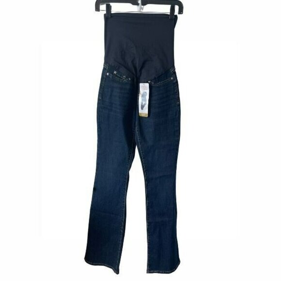NWT Signature Gold by Levi Strauss & Co Maternity Blue Bootcut Jeans Women's XS - Picture 1 of 6